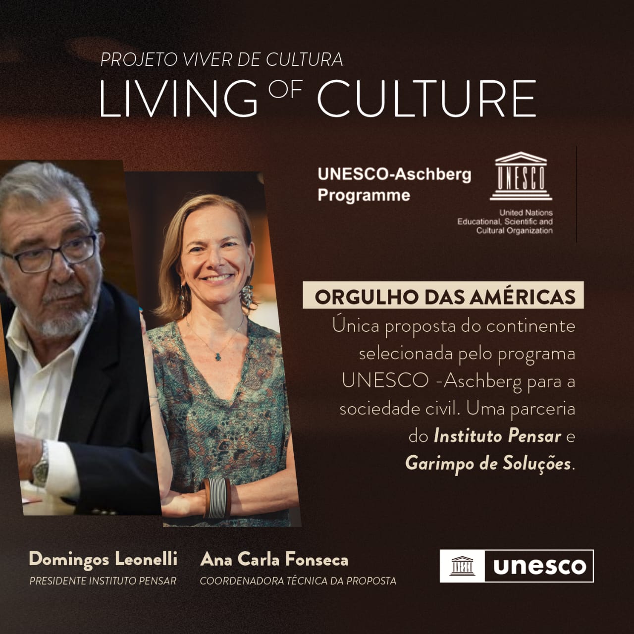 Projeto Viver de Cultura da UNESCO